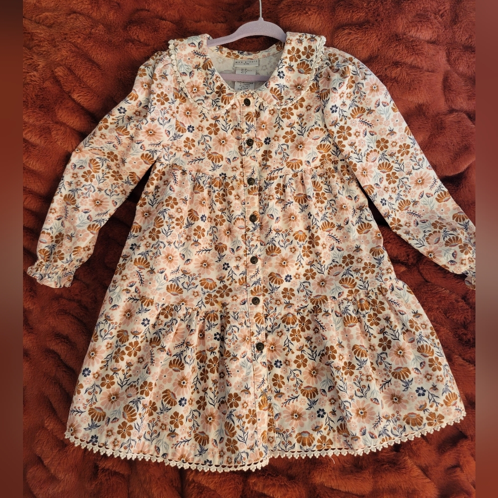 Max Studio Kids Floral Button-Up Dress